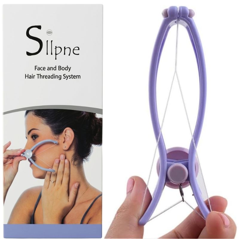 Sipne cotton threading hair remover tool with cotton thread installed