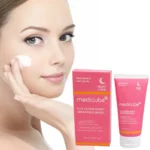 Medicube collagen night wrapping mask jar with open lid