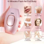 IPL epilator showing control buttons