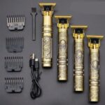 Professional T9 Hair & Beard Trimmer | Cordless USB Rechargeable | Plastic Body | Dragon Design