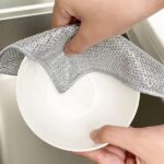 10 Dish Washing Cleaning Cloth | Metal Wire Dish Cleaning Cloth | Durable, Scratch-Free Scrubbing for Kitchen Surfaces