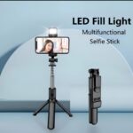 R1s Bluetooth Selfie Stick Tripod with Remote | 360° Foldable Phone & Action Camera Stand with LED Light - Image 7