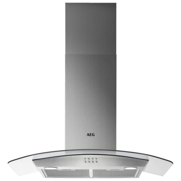 AEG DTB3953M 90cm Series 3000 Curved Glass Chimney Hood – STAINLESS STEEL