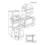 AEG OB6GM171SB 60cm Series 6000 Built In Microwave & Grill For Wall Unit – BLACK - Image 3