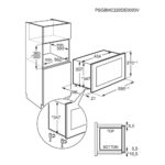 AEG OB6GM171SB 60cm Series 6000 Built In Microwave & Grill For Wall Unit – BLACK - Image 4