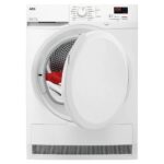 AEG TR708L0B 8kg Series 7000 Heat Pump Condenser Dryer – WHITE