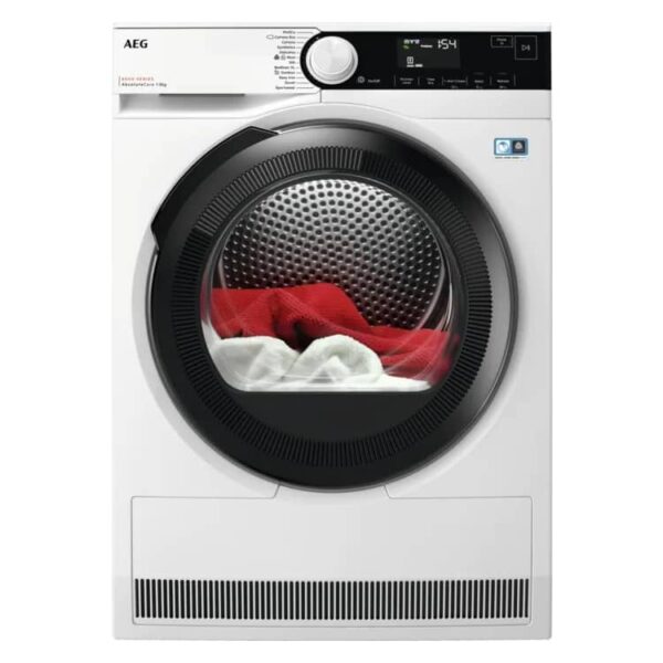 AEG TR838P4B 8kg Series 8000 AbsoluteCare Heat Pump Condenser Tumble Dryer – WHITE