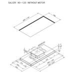 Air Uno SALIERI 120 SS 120cm Salieri Ceiling Hood – STAINLESS STEEL - Image 2
