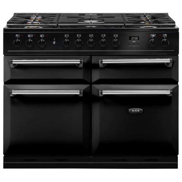 AGA Masterchef MDX110DFBLK Masterchef Deluxe 110cm Dual Fuel Range Cooker 121210 – BLACK
