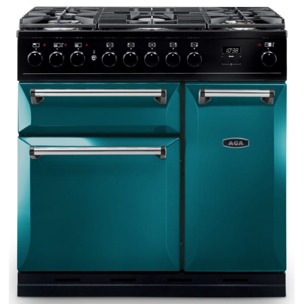 AGA Masterchef MDX90DFSAL Masterchef Deluxe 90cm Dual Fuel Range Cooker – SALCOMBE BLUE