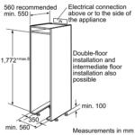 Bosch GIN38A55GB 177cm Serie 8 Integrated In Column Frost Free Freezer - Image 3