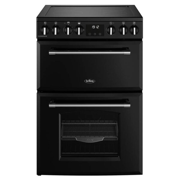 Belling BEL MRA FARMHOUSE 60E BLK 11810 60cm Ceramic Mini Range Cooker – BLACK