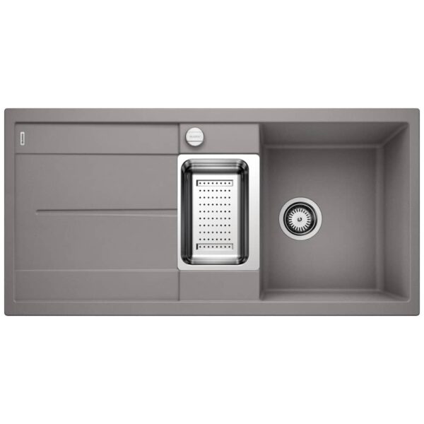 Blanco METRA 6 S ALUMETALLIC Silgranit 1.5 Bowl Inset Sink 513045 – ALUMETALLIC