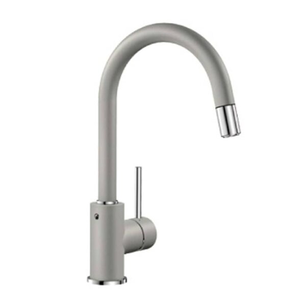 Blanco MIDA-S PEARL GREY Mida-S Single Lever Pull-Out Spray Tap 521463 – PEARL GREY