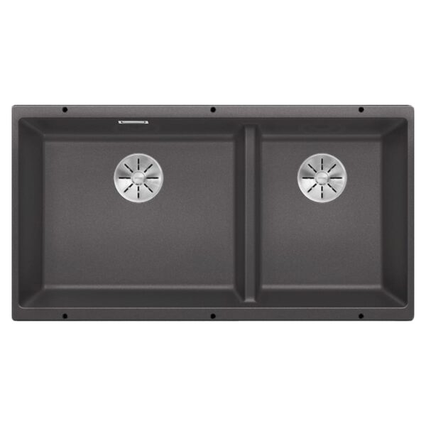 Blanco SUBLINE 480-320-U LH ROCK GREY Silgranit 1.5 Bowl Undermount Sink 523585 – ROCK GREY