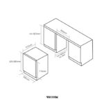 Caple WI6133GM 60cm Undercounter Dual Zone Wine Cooler – GUNMETAL - Image 4