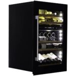 Dunavox DAVS-49.116DB SOUL-49 88cm Integrated In Column Dual Zone Wine Cooler – BLACK - Image 5