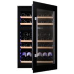Dunavox DAVS-49.116DB SOUL-49 88cm Integrated In Column Dual Zone Wine Cooler – BLACK - Image 2