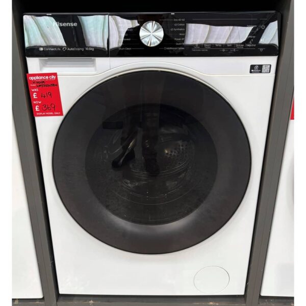 Hisense WF5S1245BW – EX DISPLAY 12kg S5 Series Autodose Washing Machine 1400rpm – WHITE