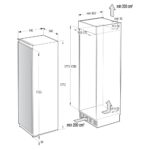 Hisense FIV276N4AWEUK 178cm Integrated In Column Frost Free Freezer - Image 7