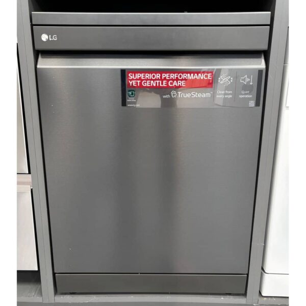 LG DF455HMS – EX DISPLAY 60cm Freestanding Dishwasher – BLACK STEEL