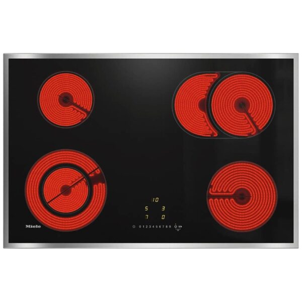 Miele KM6522FR 76cm 4 Zone Ceramic Hob – STAINLESS STEEL