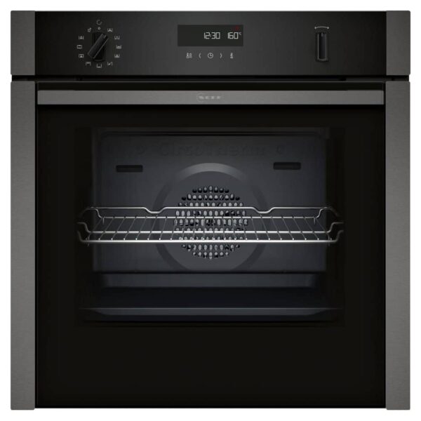 Neff B6ACH7AG7B N50 Slide & Hide Pyrolytic Single Oven – GRAPHITE