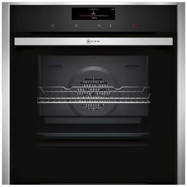 Neff B58CT68H0B N90 Slide & Hide Pyrolytic Single Oven – STAINLESS STEEL