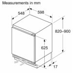 Neff GU7212FE0G 82cm N50 Integrated Built Under Frost Free Freezer - Image 3