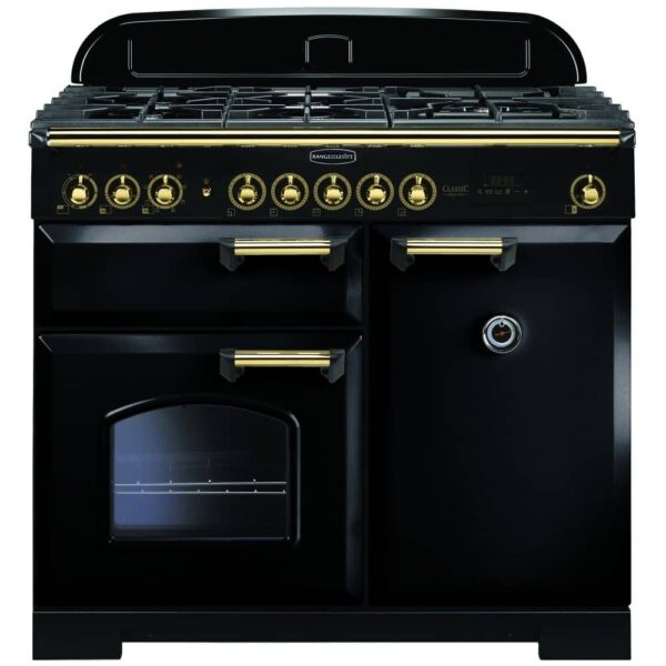 Rangemaster CDL100DFFBL/B Classic Deluxe 100cm Dual Fuel Range Cooker 115540 – BLACK