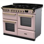 Rangemaster ESDLO110DFPPPK/AB1 Estel Deluxe OC 110cm Dual Fuel Range Cooker With Antique Brass Trim 18107 – PALE PINK - Image 2