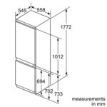 Siemens KI86SAF30G IQ-500 Integrated 70/30 Fridge Freezer - Image 3
