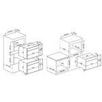 Smeg SF4140MCN 60cm Linea Combi Microwave For Tall Housing - Image 2