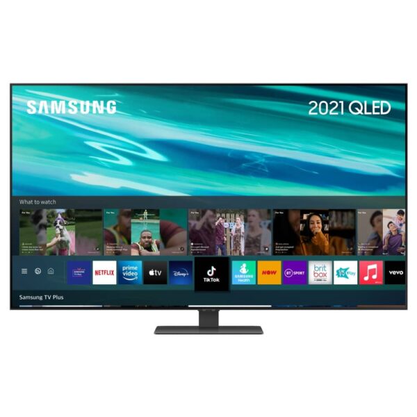 Samsung QE75Q80AA 2021 75″ Q80A QLED 4K HDR 1500 Smart TV – BLACK