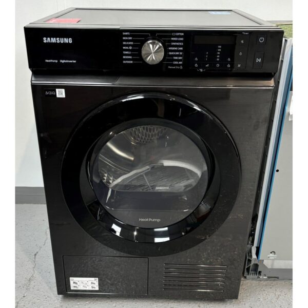 Samsung DV90BBA245ABEU – EX DISPLAY Series 5+ OptimalDry 9kg Heat Pump Condenser Dryer – BLACK