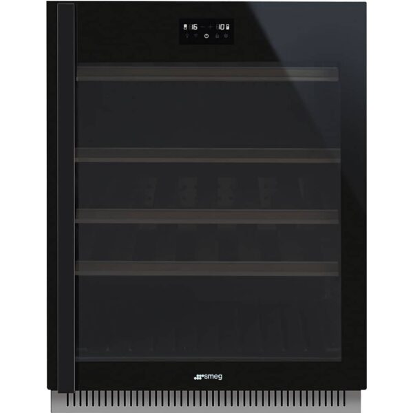 Smeg CVI638RWN2 60cm Dolce Stil Novo Freestanding Undercounter Wine Cooler Right Hand Hinge – BLACK