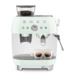 Smeg EGF03PGUK Freestanding Retro Espresso Coffee Machine With Grinder – PASTEL GREEN - Image 7