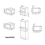 Smeg FMI325X Classic Built In Microwave & Grill For Tall Housing – STAINLESS STEEL - Image 2