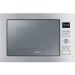 Smeg FMI425S Cucina Built In Microwave & Grill For Tall Housing – SILVER
