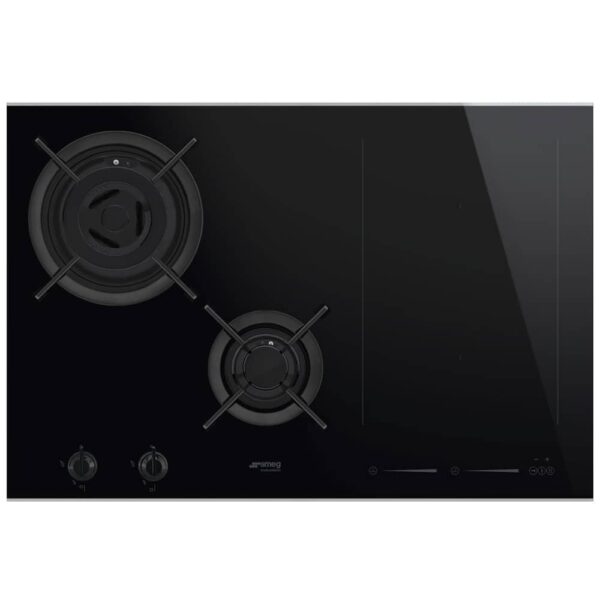 Smeg PM6721WLDX 75cm Dolce Stil Novo Mixed Induction And Gas Hob – STAINLESS STEEL