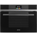 Smeg SF4104VCN 45cm High Compact Linea Steam Combination Oven – BLACK