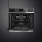 Smeg SF4104VCN 45cm High Compact Linea Steam Combination Oven – BLACK - Image 2