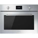Smeg SF4400MX Cucina Built In Microwave & Grill For Tall Housing – STAINLESS STEEL