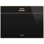 Smeg SF4604PMCNR Dolce Stil Novo Built In Combination Microwave With Electronic Handle – BLACK
