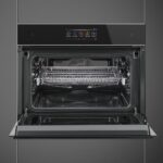 Smeg SF4606WMCNX Dolce Stil Novo Combi Microwave For Tall Housing – BLACK - Image 2