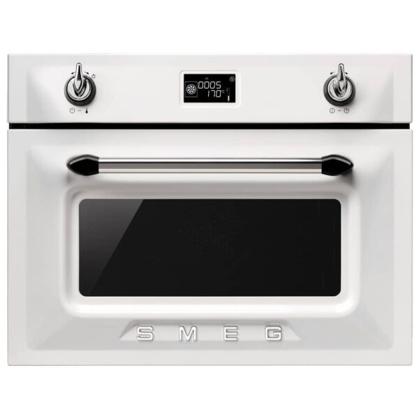 Smeg SF4920MCB 60cm Victoria Combi Microwave For Tall Housing