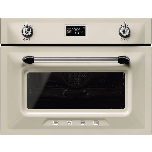 Smeg SF4920MCP1 Victoria Built In Combination Microwave – CREAM