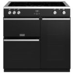 Stoves PREC DX S900EIBK Precision Deluxe 90cm Induction Range Cooker 10755 – BLACK