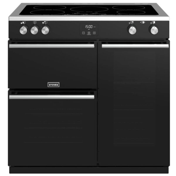 Stoves PREC DX S900EIBK Precision Deluxe 90cm Induction Range Cooker 10755 – BLACK