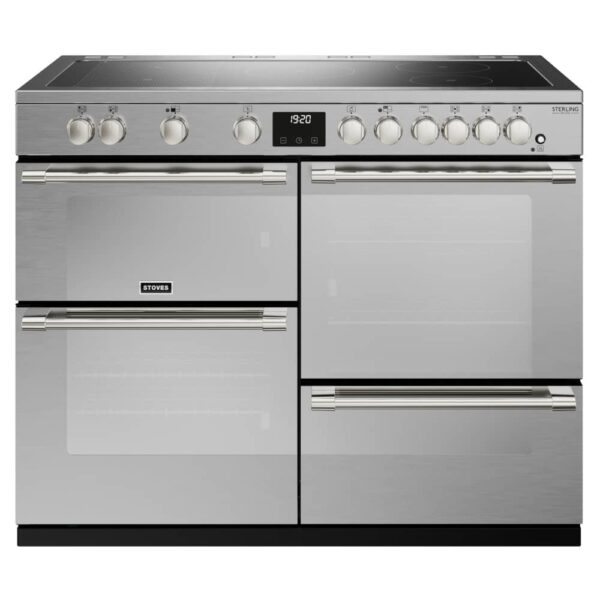 Stoves ST DX STER D1100EI RTY SS 11480 Sterling Deluxe 110cm Induction Range Cooker – STAINLESS STEEL